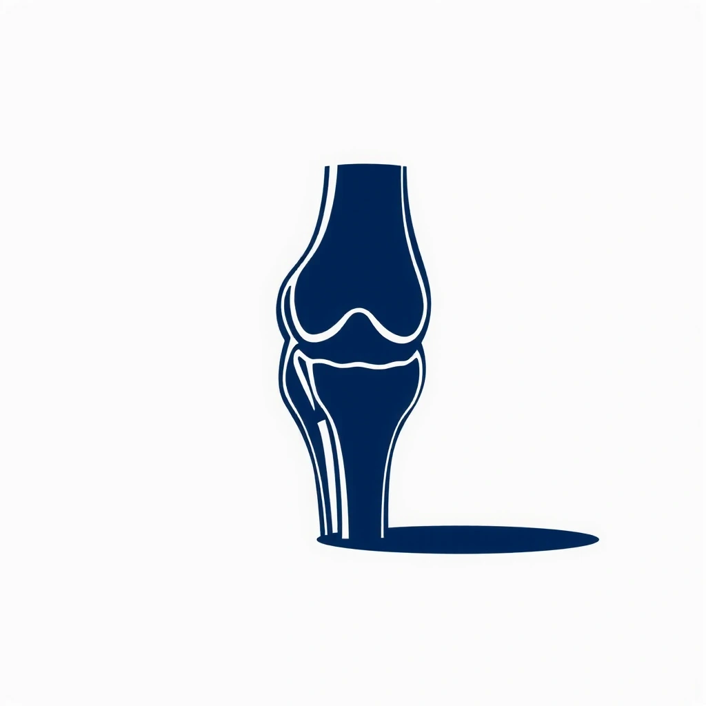 Anatomische Darstellung des Kniegelenks